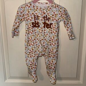 Carters double zip footie